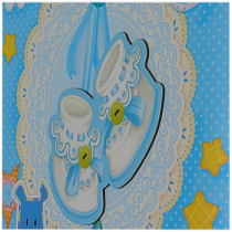 20 магнит Baby синий аппликация